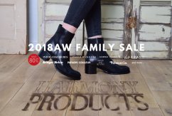 ◎2018AW　ファミリーセール開催◎